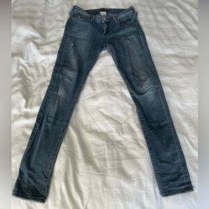 Woman’s TRUE RELIGION Jude Blue SZ 26 Quiet Skinny Leg STRETCH Jeans